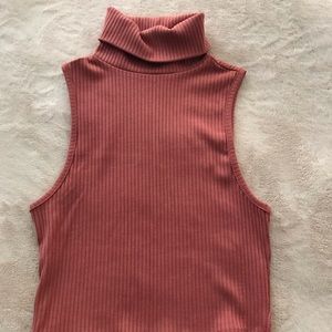 Kimchi Blue Turtle Neck Ribbed Top